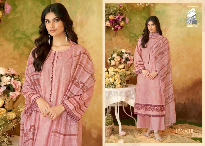 Panache By Sahiba Embroidery Printed Cotton Dress Material Wholesale Price In Surat